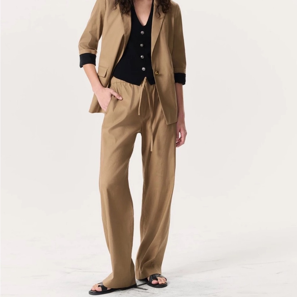 Logan Linen-Blend Beach Pants
